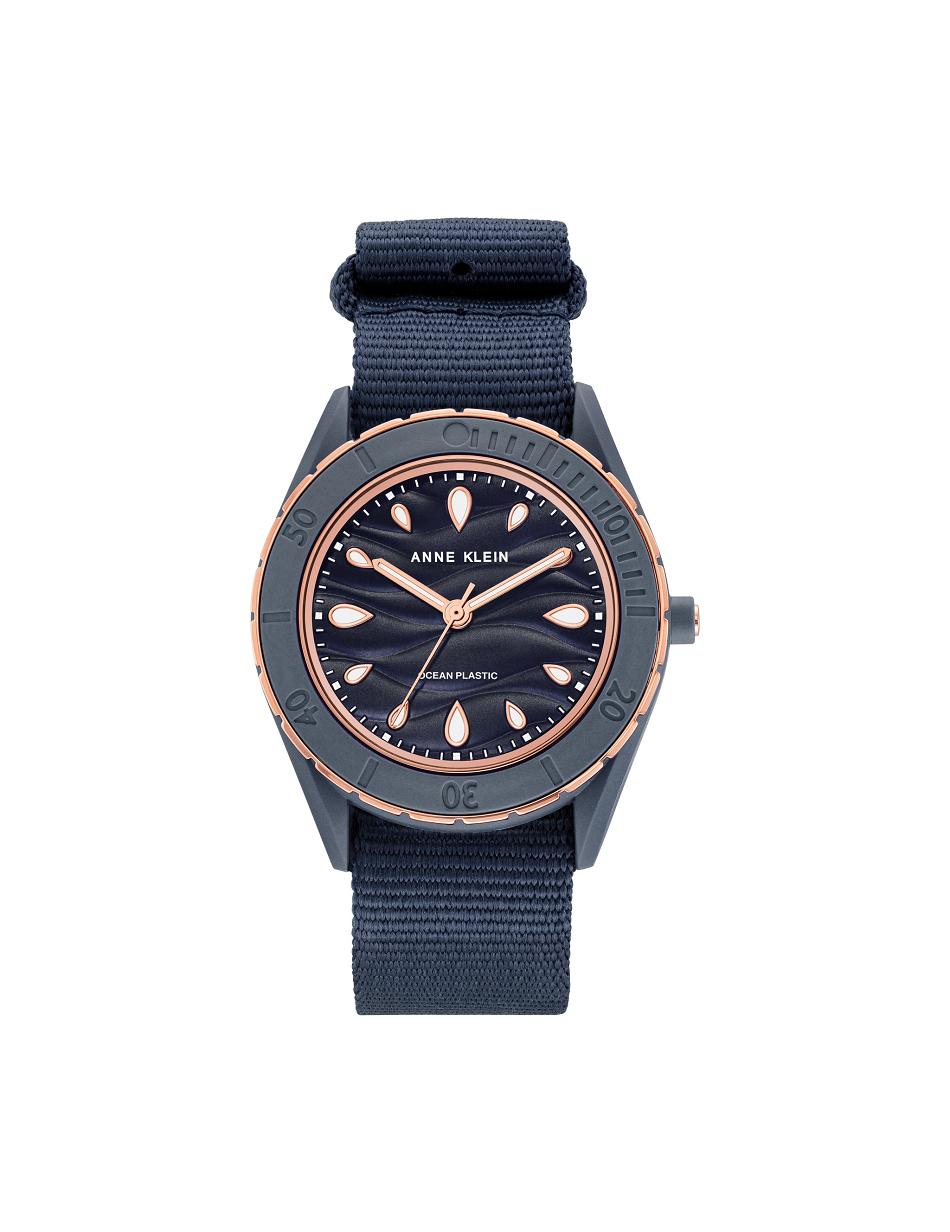 Montres en plastique océanique Anne Klein Considered Solar Recycled Woven Brides   | UKT-6570879